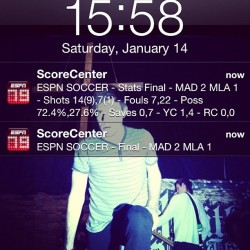Win for Real Madrid! Woo (Taken with instagram)