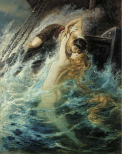 23silence:  Gustav Wertheimer (1847-1904) - The kiss of the siren 