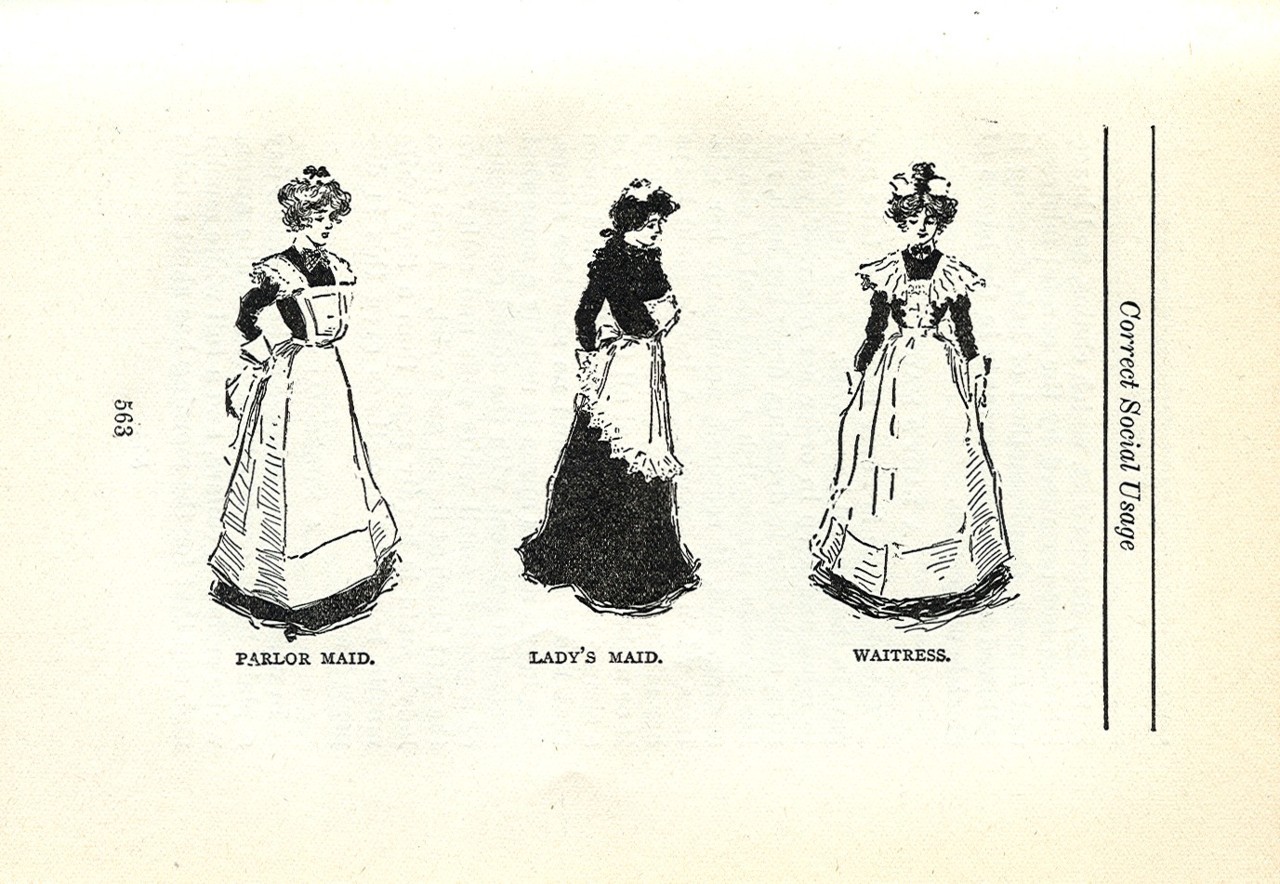 ~the Daily Victorian~ — Servants Uniforms 1906 Parlor Maid Ladys 