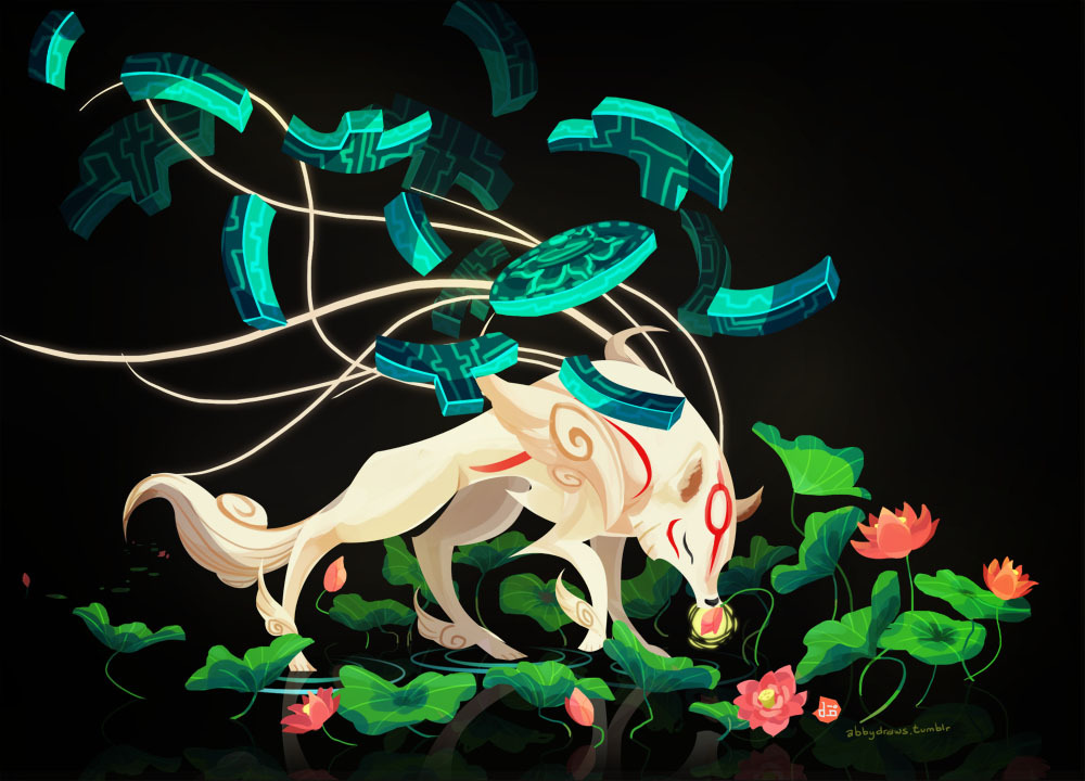 abbydraws:  &ldquo;Amaterasu, origin of all that is good and mother to us all&rdquo;It’s