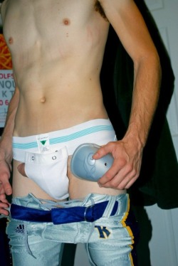 hotjock1213:  mybiventure:  you’re going to have to get that boner down before you can get that cup on right….any teammates or JV waterboys available to help?  http://hotjock1213.tumblr.com/