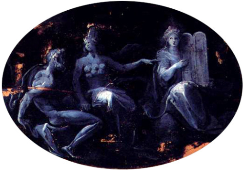 speciesbarocus:Karel van Mander - Allegory of Nature (1600). Detail. [x]