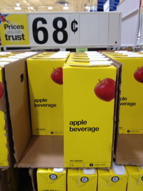 mythicalredfox:  a-bunch-of-peasants:  raccoon-butts:  wow i sure am thirsty for some apple beverage oh boy  Welcome to Canada.  And this is why I love Canada. 68 cents for a liter of apple beverage? That sounds like a damn good deal.