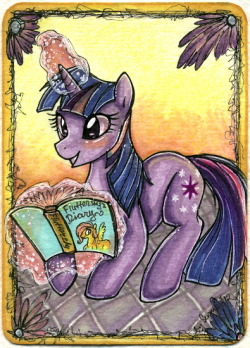By http://suane.deviantart.com/ (long-time friend of mine) Her part of pony ACEO art trade with me :3 Love it &lt;333