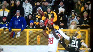 triplesalley:  January 15, 2012 - Giants vs. Packers Eli Manning throws a hail mary