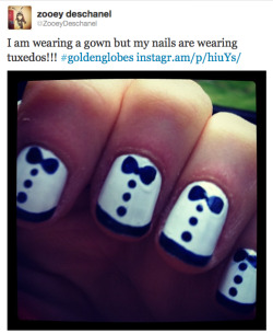 fuckyeahnailart:  Zooey Deschanel shared