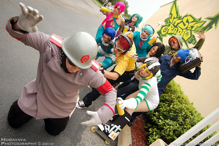 lithefider:  And then suddenly there was the most epic Jet Grind Radio cosplay evers.