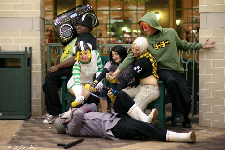 lithefider:  And then suddenly there was the most epic Jet Grind Radio cosplay evers.