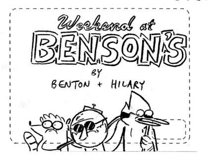 New Regular Show episode, Weekend at Benson’s, airs tonight! It’s the first episode I worked on with Benton Connor. Check it out at 8PM on Cartoon Network!