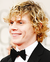  Evan peters and Taissa farmiga Golden Globes 69# 2012. 