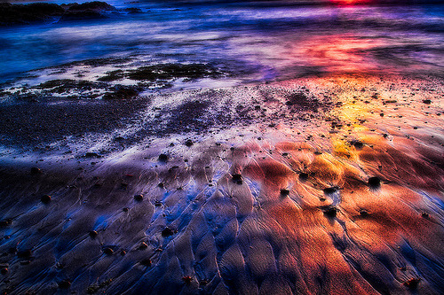 lori-rocks: Fire in the sand  by stewartbaird