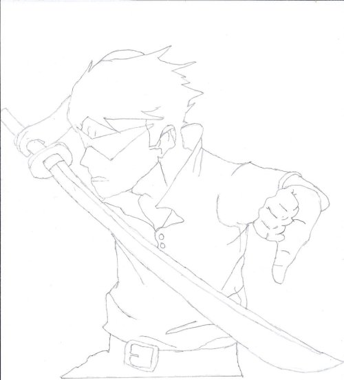 A sketch of Dirk Strider. He&rsquo;ll do.Not done with him yet. Also here on mah deviants.http:/