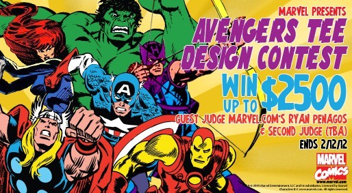 WeLoveFine.com:
It’s true… along with our friends at Marvel, we’ve just launched an AVENGERS TEE DESIGN CONTEST! (Get on it designers!)
Submissions are now open from today through February 12! We want to see all the best and brightest artists and...