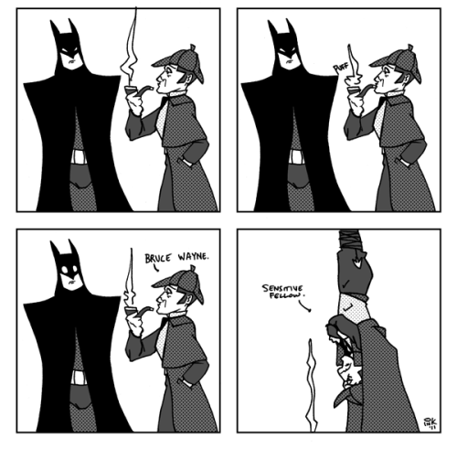 brain-food:  Batman vs. Sherlock Holmes (by David Boyle) 