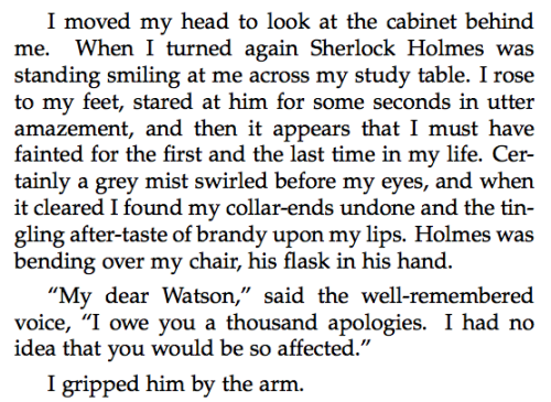  #who wrote this fanfiction #oh wait it was sir conan doyle