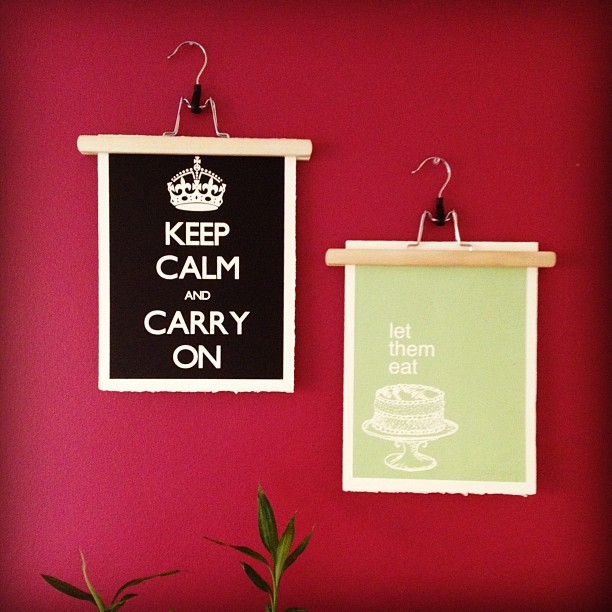 Keep calm and carry on / Let them eat cake