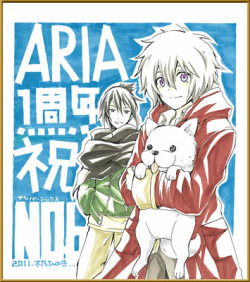 strangenugget:  Aria 1st anniversary No.6 card… never too late for a nice pic. 