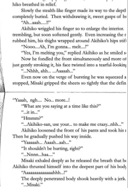 When Misaki was reading one of Usagi&rsquo;s BL stories . . This is what he read ^^.