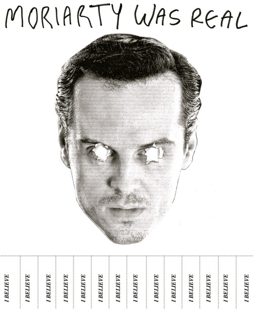 chucknobletjunior:Moriarty flyer for Sherlock