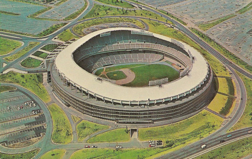 “D.C. Stadium located at 22nd Street, N.E. and Capitol Street Bridge. In season, the Washington Redskins and Washington Senators play home games here. Stadium features parking for 12,00 automobiles and has a seating capacity of 43,500 for baseball...