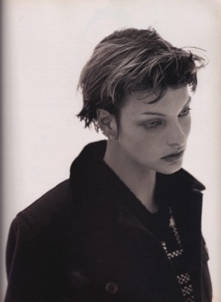 thefacemagazinescans:  Linda Evangelista by David Sims, august 1993