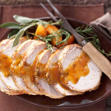 review: Herbed Apricot Pork Loin Roast Made this recipe for dinner last night and the BF and I 