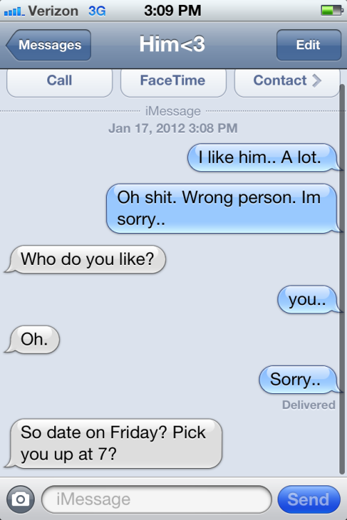 happened to me before… sadly he didnt say that thoough…