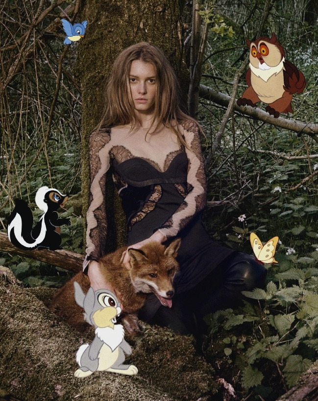 Stella McCartney Fall 2009 Model: Sigrid Agren Photographer: Ryan McGinley