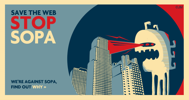 afternoonsnoozebutton:  I’ll be blacking out my blog tomorrow in protest of SOPA/PIPA