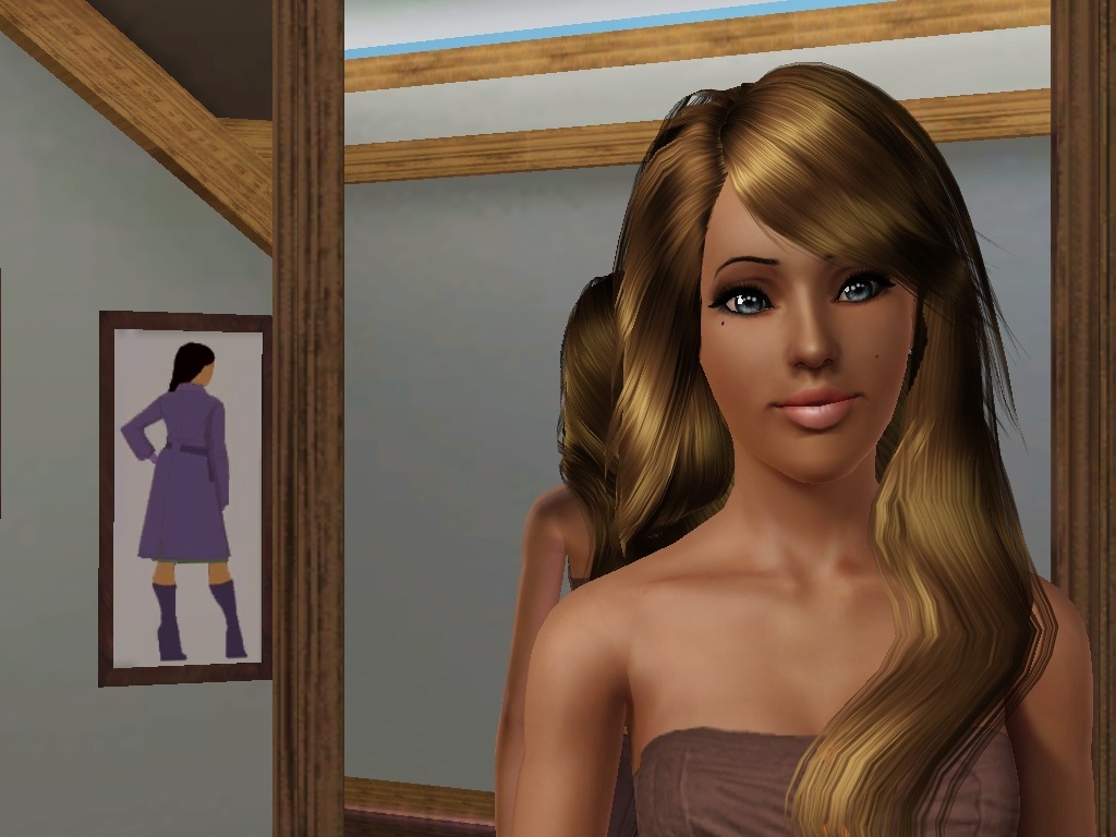 Playing the sims again and gah, I wish she was real.