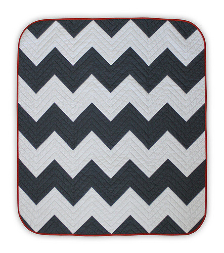 Chevron Baby Quilt 2 by Elizabeth Ancell, an original design featured on her Flickr stream. 