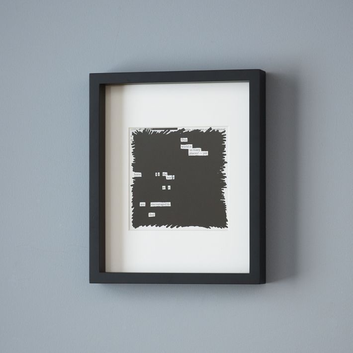 austinkleon:
“ newspaperblackout:
“ “The World” a newspaper blackout print by Austin Kleon, available from West Elm
Buy it here →
”
New print!
”