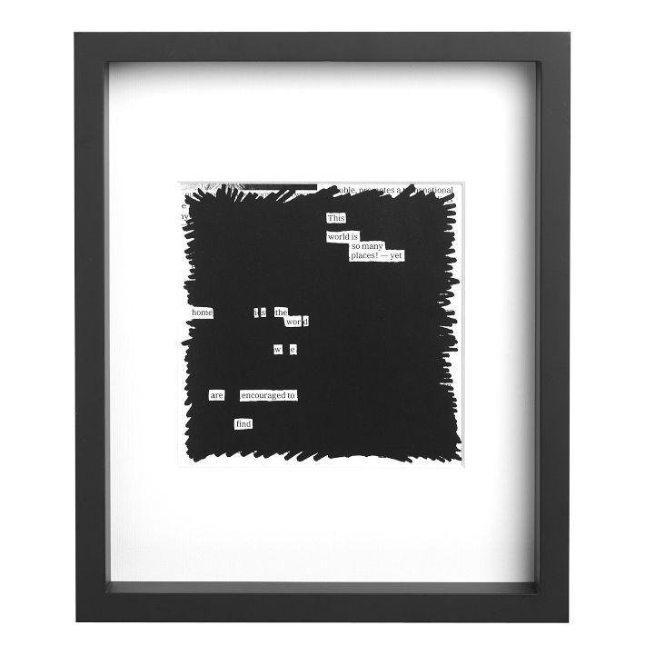 austinkleon:
“ newspaperblackout:
“ “The World” a newspaper blackout print by Austin Kleon, available from West Elm
Buy it here →
”
New print!
”