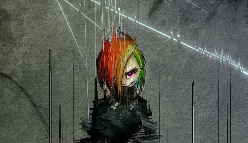 file_corrupted Variation about my recent Rainbow Factory art. Inspired by NIN :3