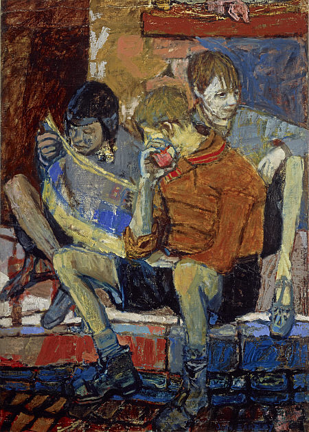 thorsteinulf:  Joan Eardley - Street Kids (c.1950) 