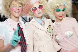 monsieur-j: Meadham Kirchhoff S/S 2012 Backstage