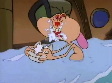 oxy-doll:  ren-and-stimpy:  “Oh my beloved ice cream bar! How I love to lick your