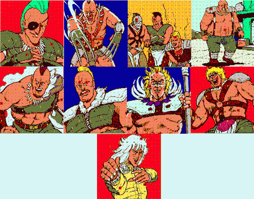 vgjunk: Character artwork from Hokuto no Ken: Violence Gekiga Adventure (I think). Released for vari