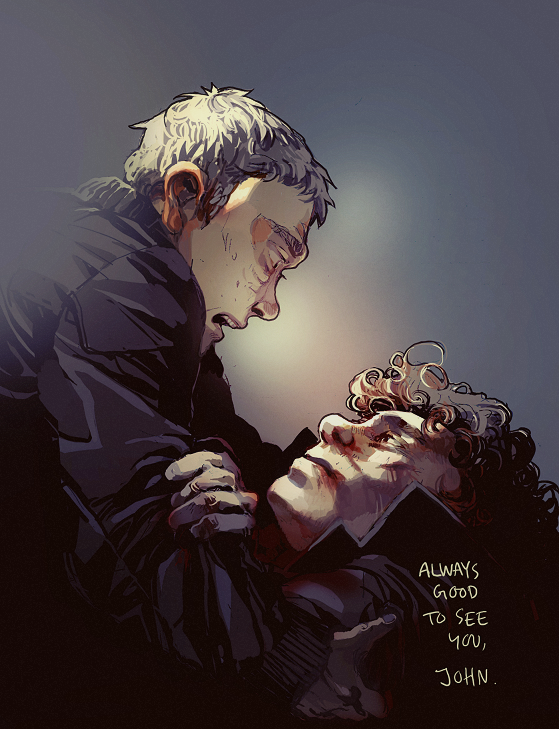 pikse:  This line was in the movies. Why does Sherlock Holmes always have to almost-die