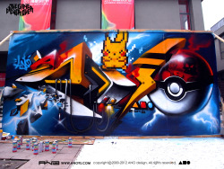 albotas:  Daily Graffiti: Ano, the greatest pixel graffiti artist of them all, recently banged out this incredible Pikachu piece. I kind of feel like he made this one especially for me… Check out the DAILY GRAFFITI ARCHIVES for more geektastic street