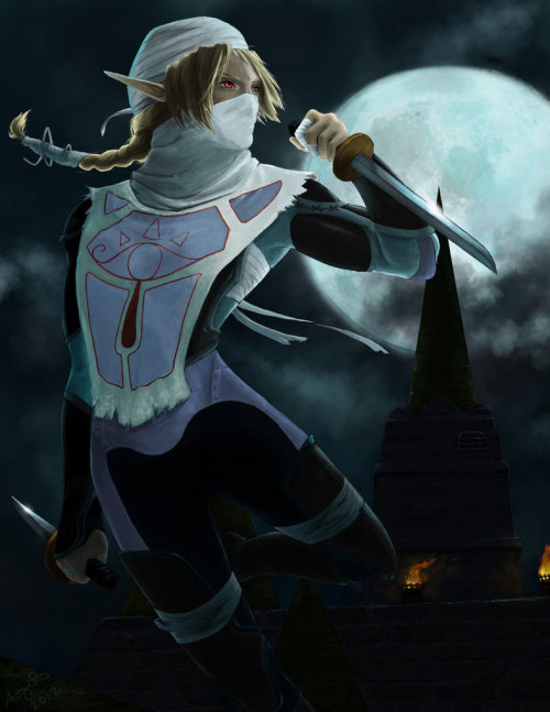 fuckyeahocarinaoftime:  Sheik by furafura 