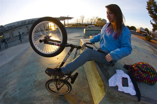 bmxlovephotography: Chelsea and my bike<3