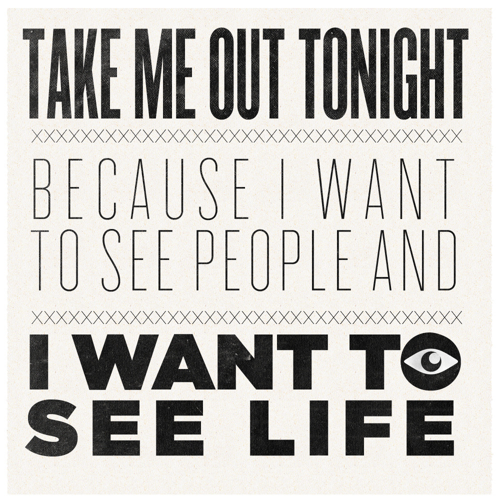 sav3mys0ul:  Take Me Out (by Lukes Beard)  &ldquo;Driving in your car, I never-never