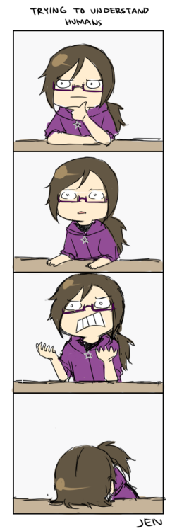 4panellife:  sometimes*all the time what are humans orz  