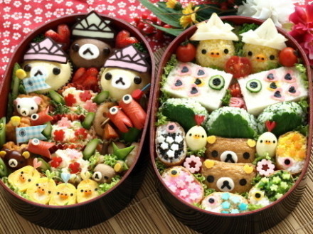 Rilakkuma Bento Follow this blog, if you love this on your dashboard &lt;3