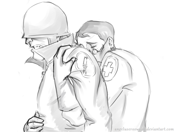 clarri:  ms-ashri:  Medic x Soldier! Nice to see more work for this ship :DD by Mecoiy,