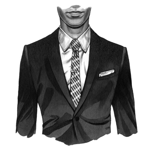 michaelhoeweler:
“ How To Wear A Tie Clip, Detail 1 (for GQ Magazine), sumi ink and pen.
Michael, you are a class act.
”