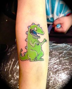 fuckyeahtattoos:  New Reptar tattoo from Danny Lepore in Staten Island!! 