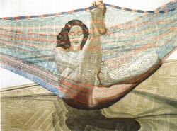 Missfolly:  Nude In Hammock, By Philip Pearlstein 