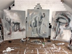 Bael-Art:  Shot Of My Studio Taken Last Year, As You Can See I Work In A Draughty,